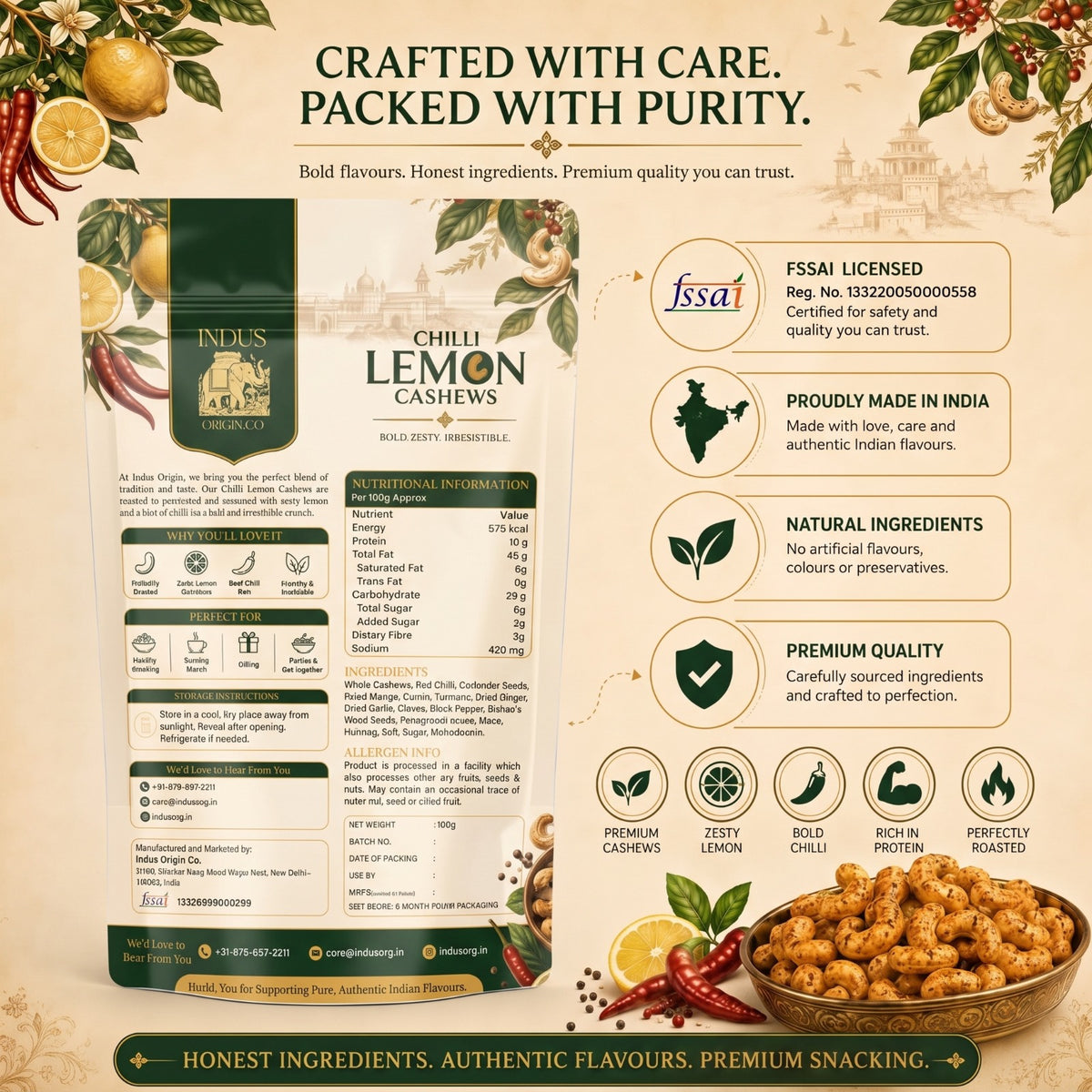 CHILI LEMON CASHEWS